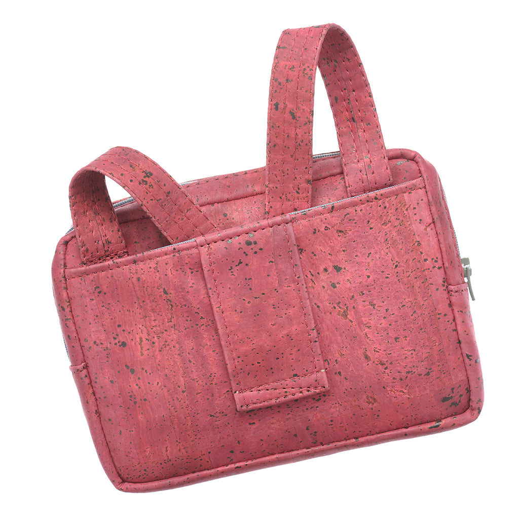 Theta | Pink Vegan Leather 'Cork' 3 Way Cross Body Mini Bag