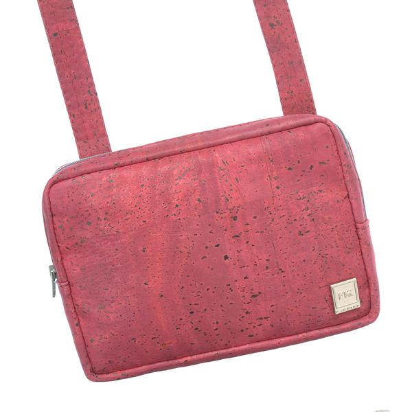 Fabrikk THETA 3 Way Cork Mini Bag Burgundy Love Vegan Leather FABRIKK UK