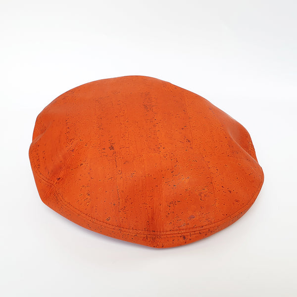 Fabrikk Cork Beret | Orange | Vegan Leather – FABRIKK UK