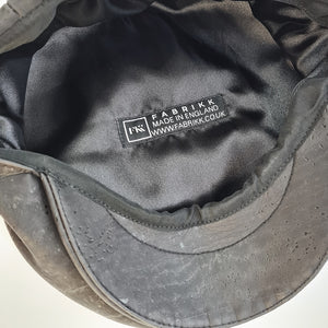 Fabrikk Cork Flat Cap | Coal Black | Vegan Leather