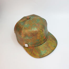Fabrikk Cork Baseball Cap | Green Oil Slick | Vegan Leather