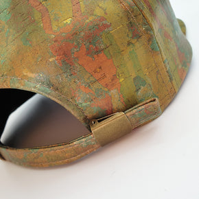 Fabrikk Cork Baseball Cap | Green Oil Slick | Vegan Leather