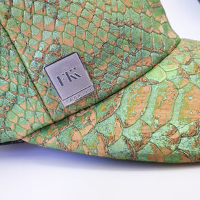 Fabrikk Cork Baseball Cap | Green Python Skin | Vegan Leather