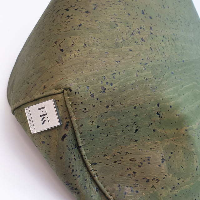 Fabrikk Cork Flat Cap | Army Green | Vegan Leather