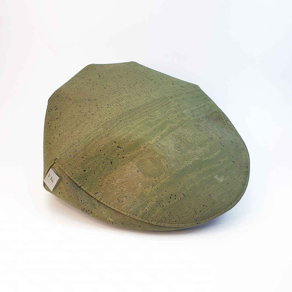 Fabrikk Cork Flat Cap | Army Green | Vegan Leather