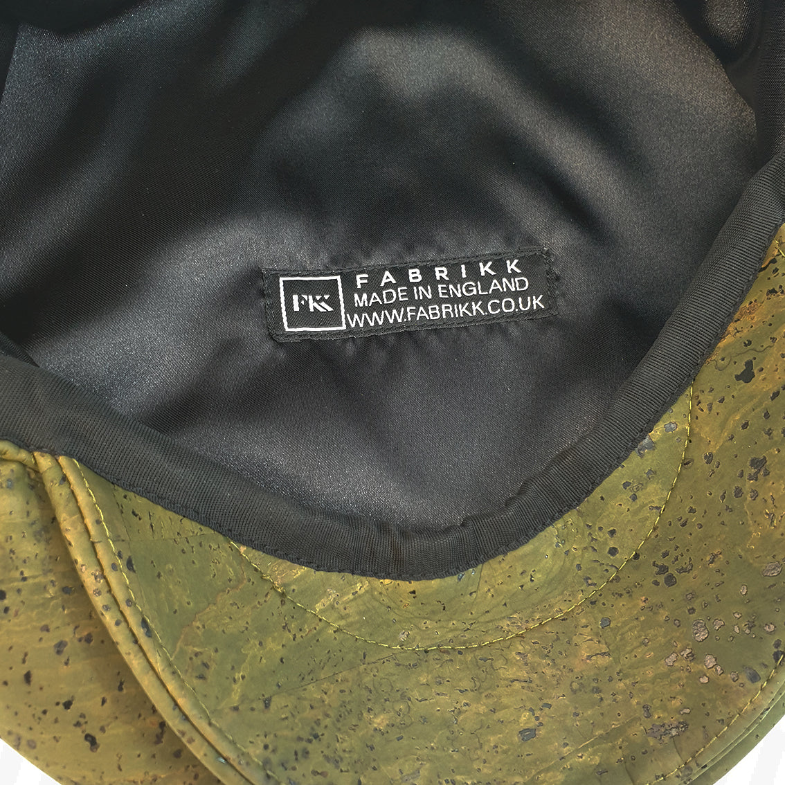 Fabrikk Cork Flat Cap | Army Green | Vegan Leather