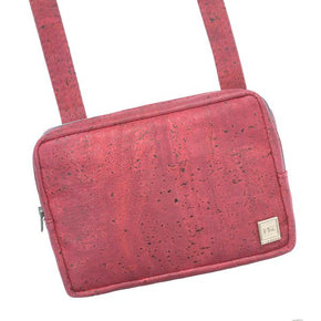 Theta | Pink Vegan Leather 'Cork' Cross Body, Bum Bag Mini Bag