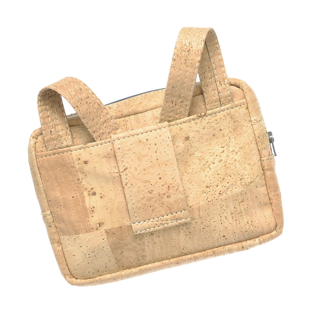 Theta | Natural Cork 'Vegan Leather' Cross Body Mini Bag