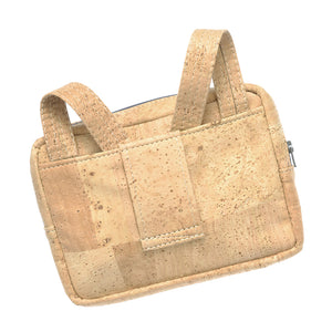 Theta | Natural Cork 'Vegan Leather' Cross Body Mini Bag