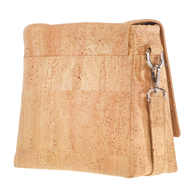 Fabrikk VELA LED Cork Handbag | Natural Bark | Vegan Leather
