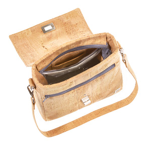 Fabrikk VELA LED Cork Handbag | Natural Bark | Vegan Leather