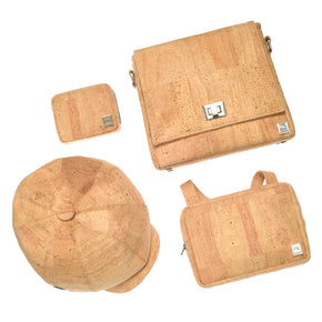 Fabrikk VELA LED Cork Handbag | Natural Bark | Vegan Leather