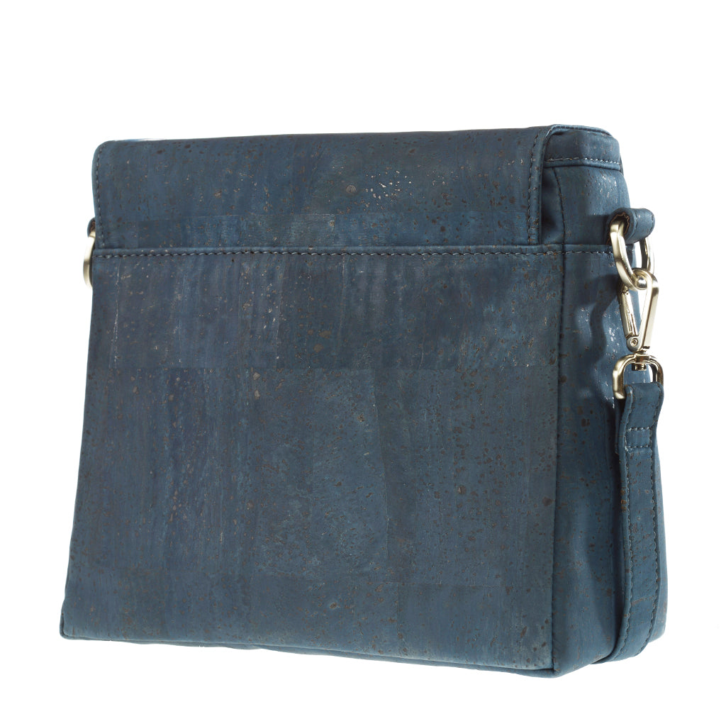 Fabrikk VELA Cork LED Handbag  | Navy Blue | Vegan Leather
