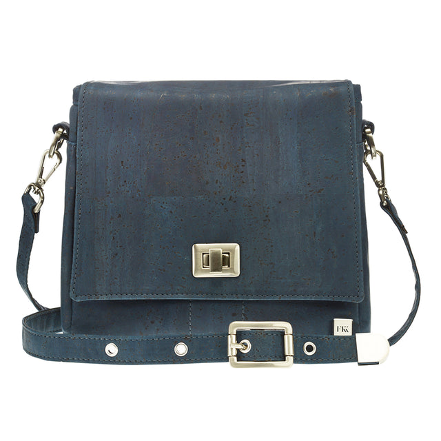 Fabrikk VELA Cork LED Handbag  | Navy Blue | Vegan Leather