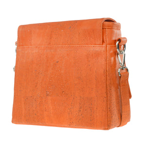 FABRIKK Vela LED Cork Handbag  | Orange | Vegan Leather