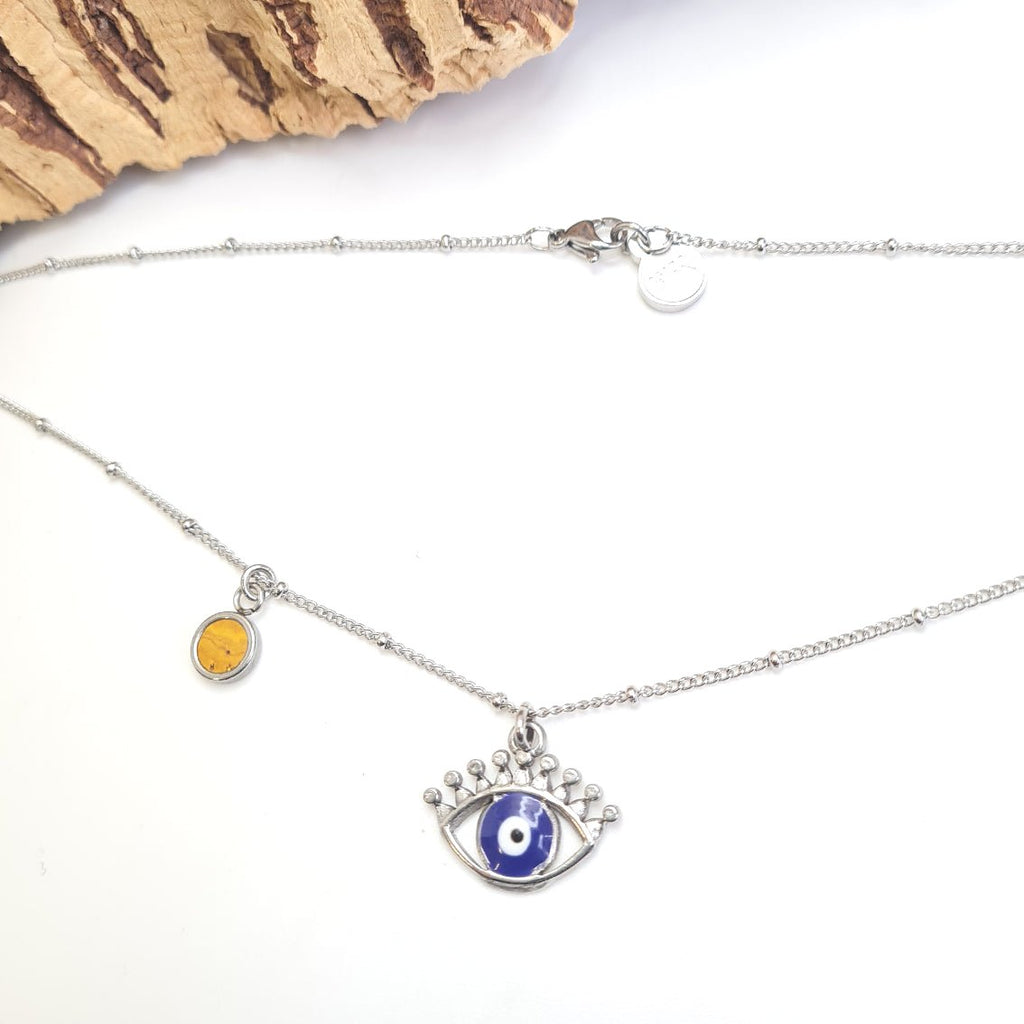 Fabrikk Evil Eye Pendant Necklace | Eco Cork