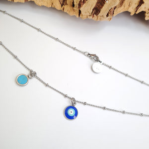 Fabrikk Blue-Eye Pendant Necklace | Eco Cork