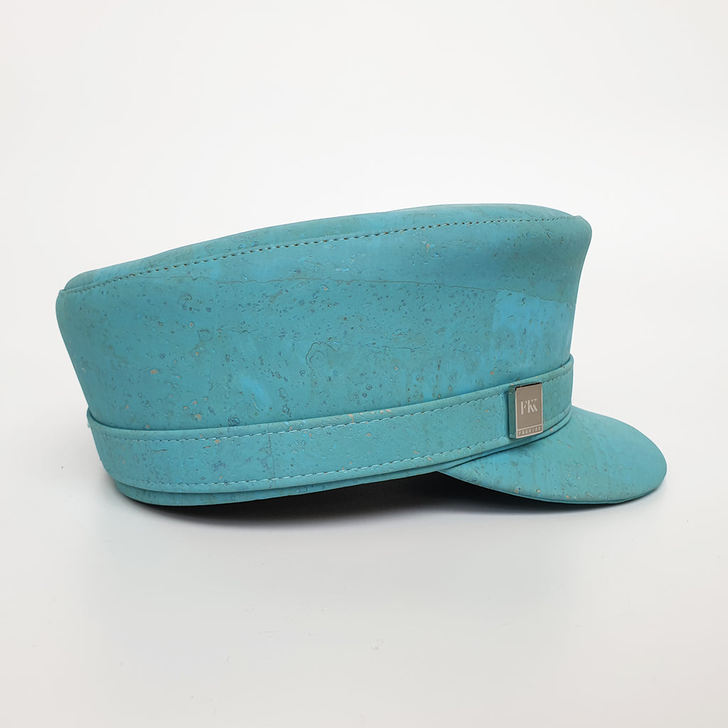 Fabrikk Cork 'Love Train' Hat | Bahama Blue | Vegan Leather