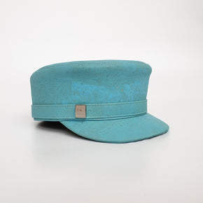 Fabrikk Cork 'Love Train' Hat | Bahama Blue | Vegan Leather