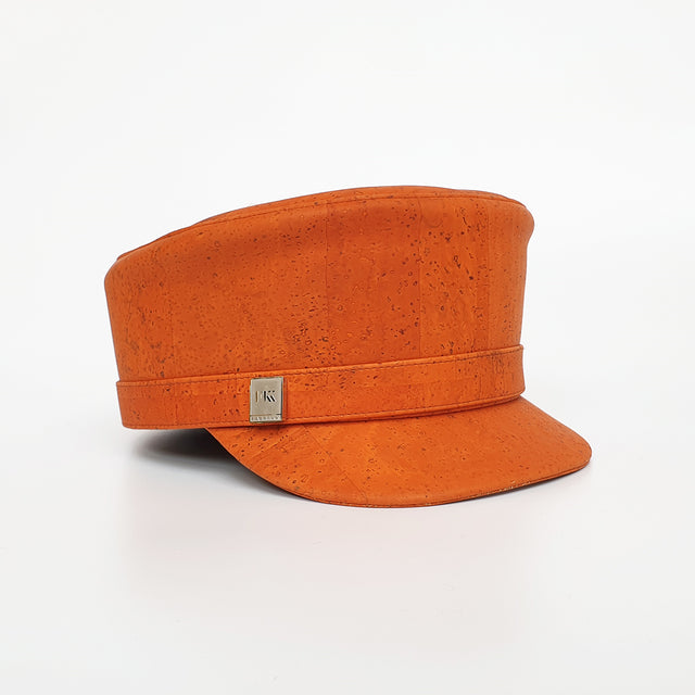 Fabrikk Cork 'Love Train' Hat | Orange | Vegan Leather