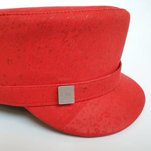 Fabrikk Cork 'Love Train' Hat | Red | Vegan Leather