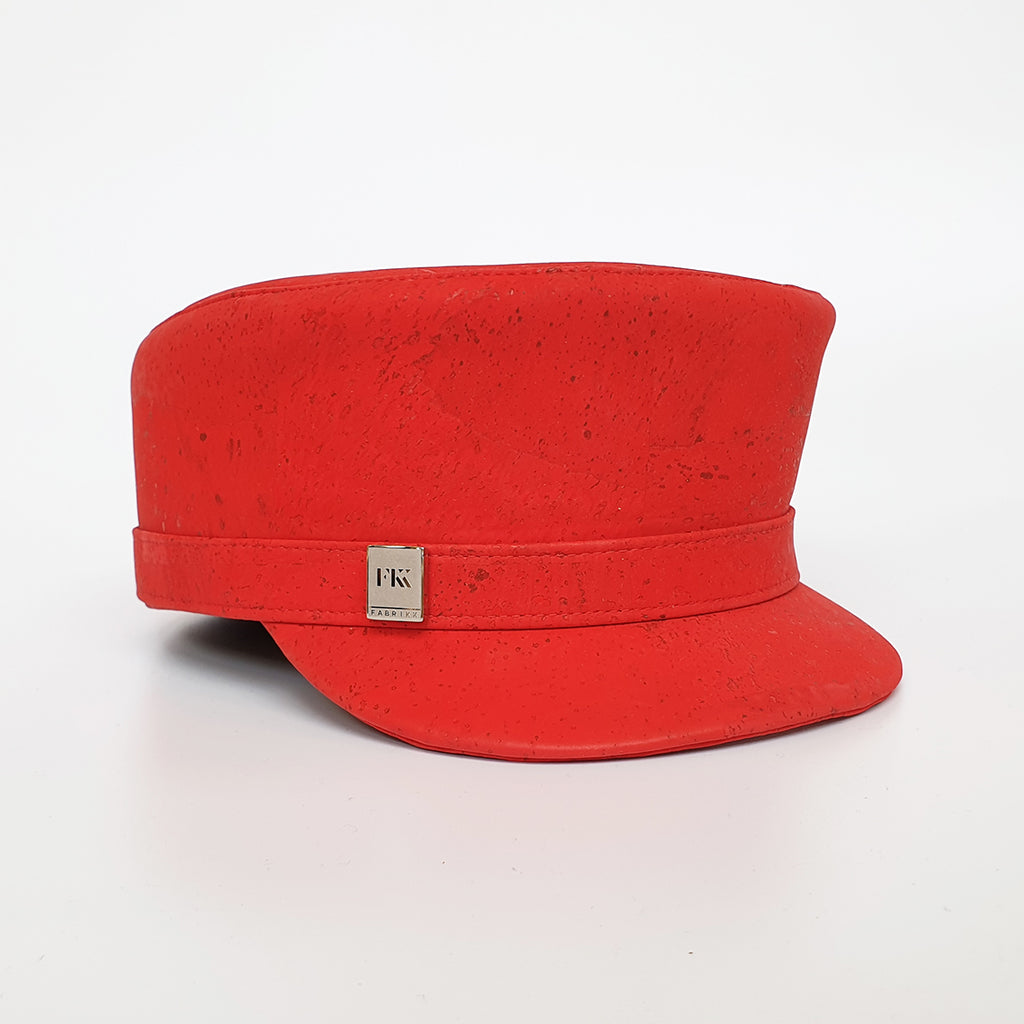 Fabrikk Cork 'Love Train' Hat | Red | Vegan Leather