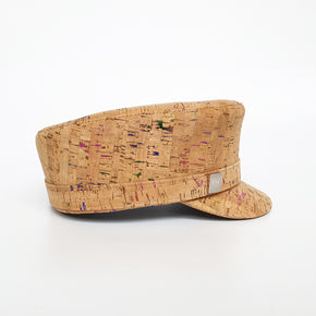 Fabrikk Cork 'Love Train' Hat | Multicoloured Metallic Fleck | Vegan Leather