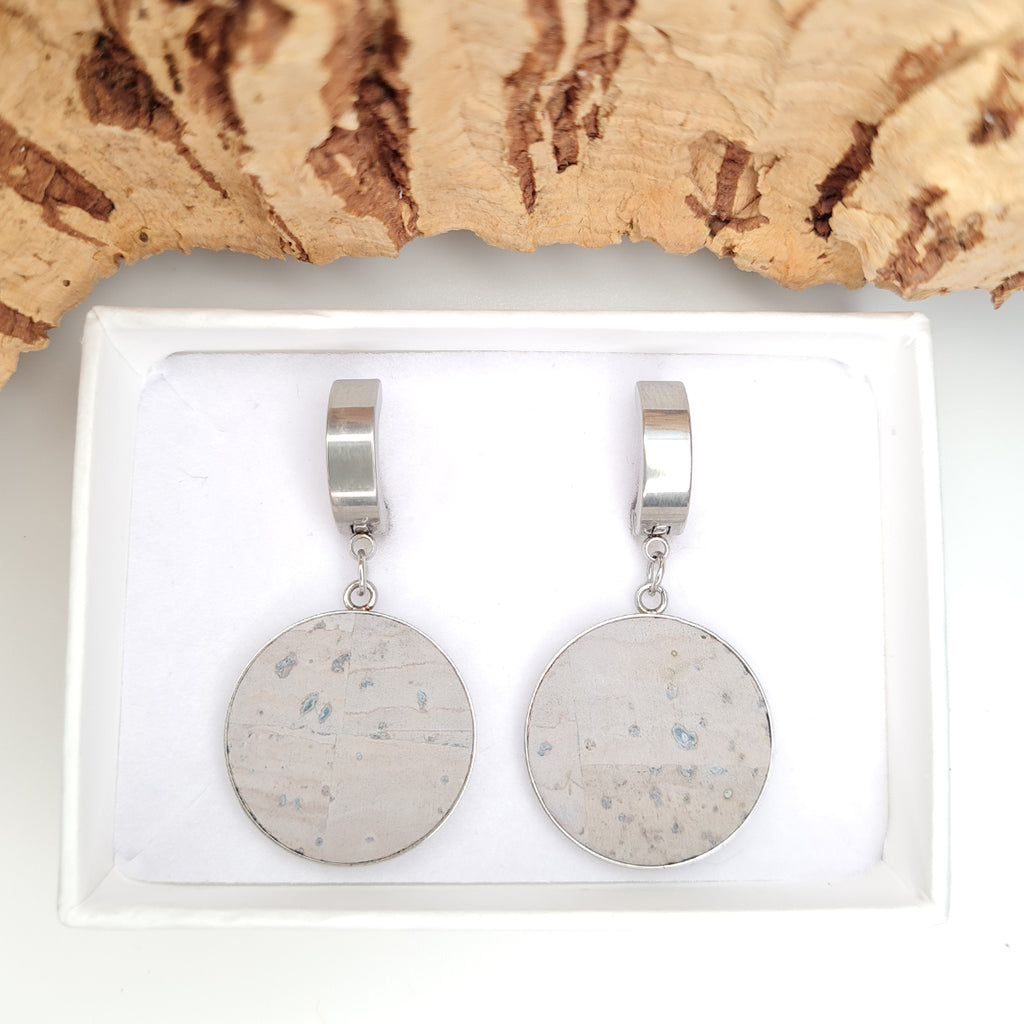 Fabrikk 1 Small Planet Earrings | Grey Area | Vegan Leather