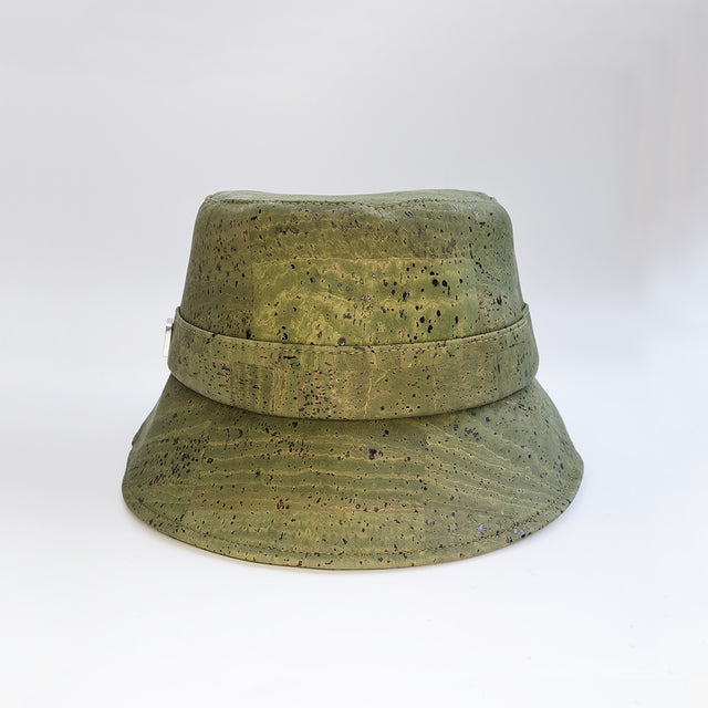 FABRIKK Montecristo Eco Cork Bucket Hat | Army Green | Vegan Hat