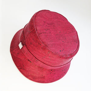 FABRIKK Montecristo Eco Cork Bucket Hat | Burgundy Love | Vegan Hat