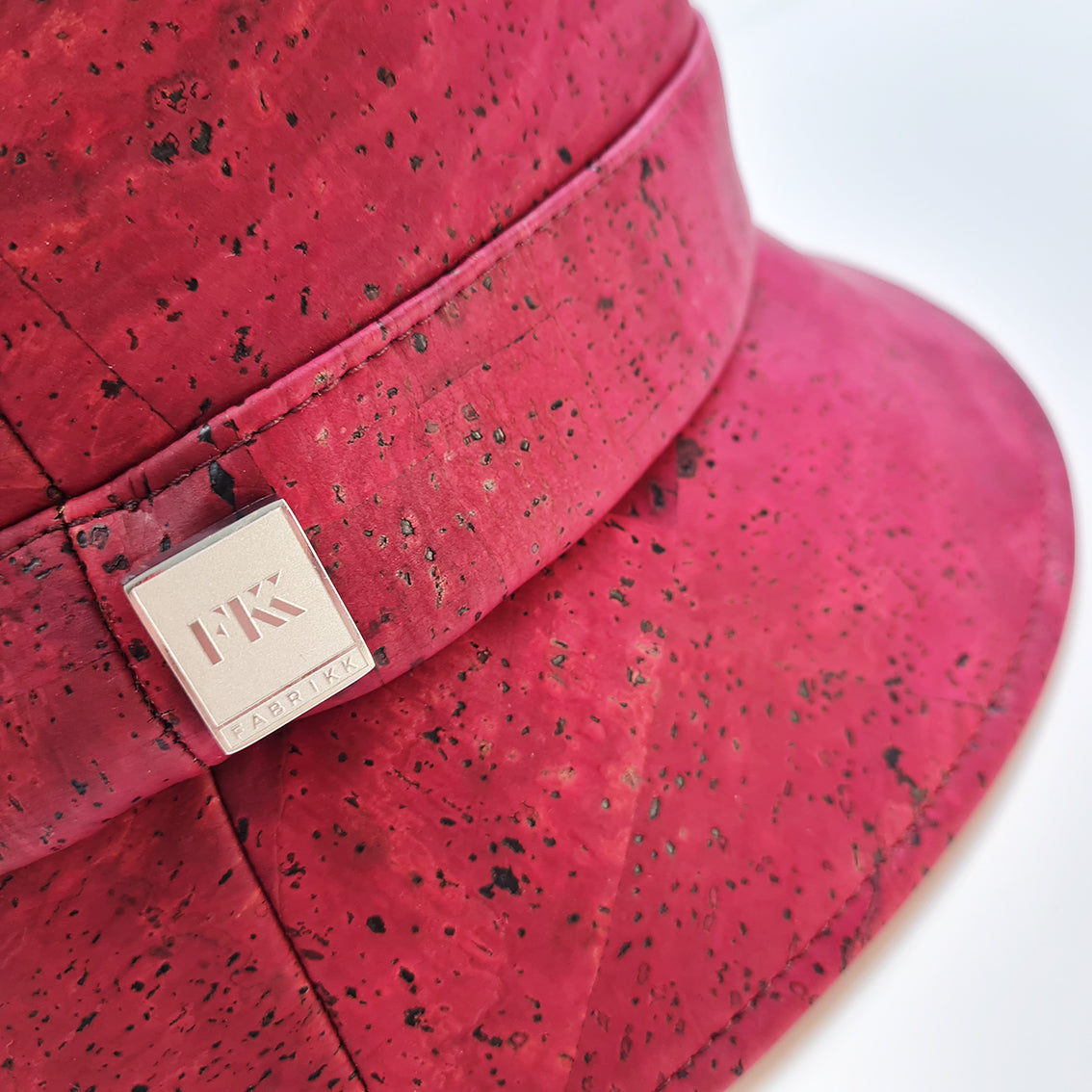 FABRIKK Montecristo Eco Cork Bucket Hat | Burgundy Love | Vegan Hat