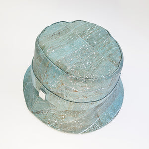 FABRIKK Montecristo Eco Cork Bucket Hat | Aqua Silver | Vegan Hat
