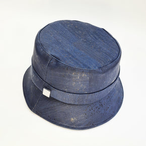 FABRIKK Montecristo Eco Cork Bucket Hat | Navy Blue | Vegan Hat