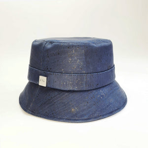 FABRIKK Montecristo Eco Cork Bucket Hat | Navy Blue | Vegan Hat