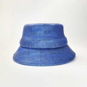 FABRIKK Montecristo Eco Cork Bucket Hat | Electric Blue | Vegan Hat