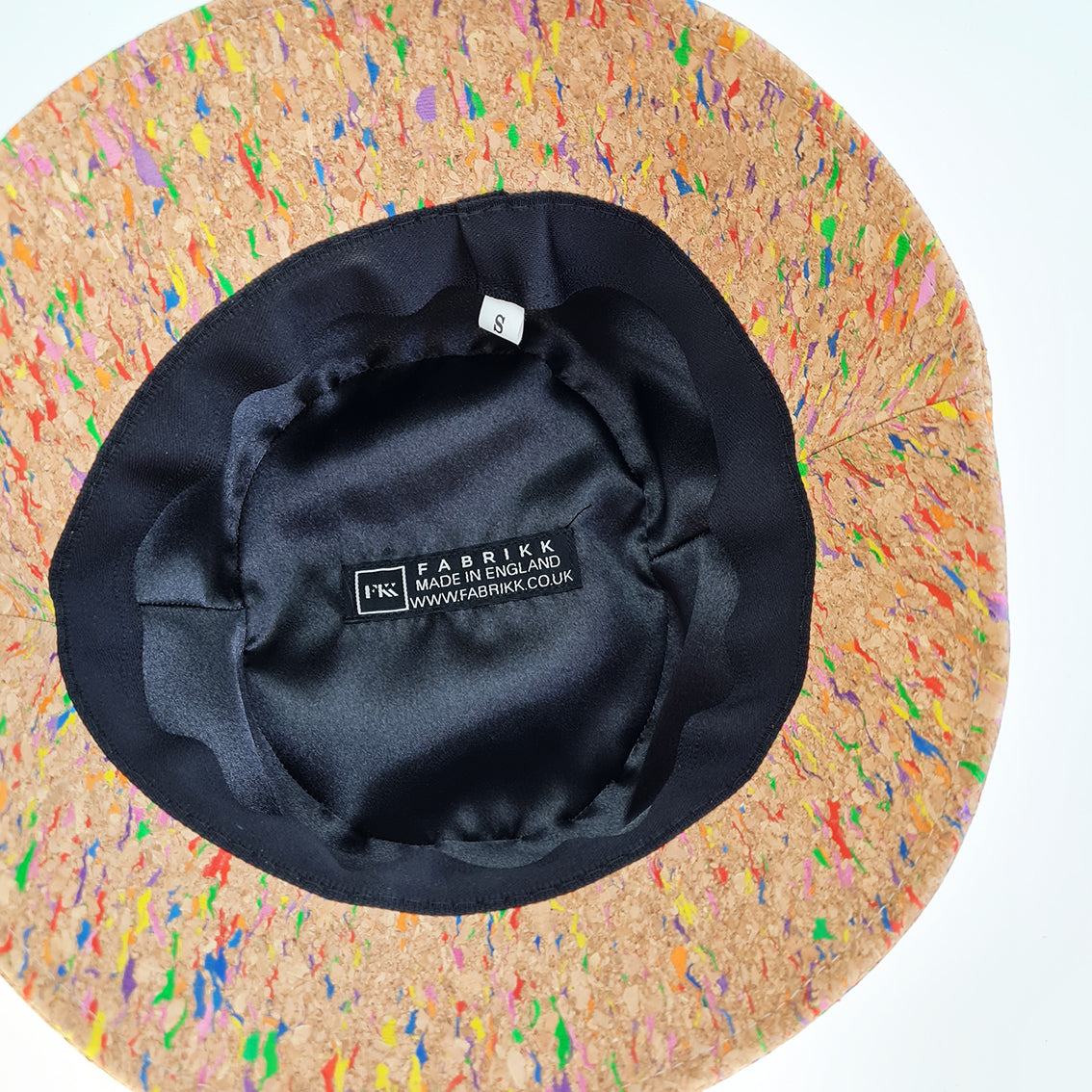 FABRIKK Montecristo Eco Cork Bucket Hat Natural Rainbow Fleck Vega FABRIKK UK