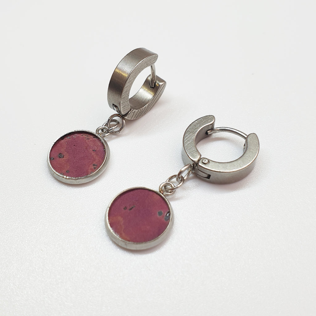 Fabrikk 1 Dwarf Planet Earrings | Purple Music | Vegan Leather