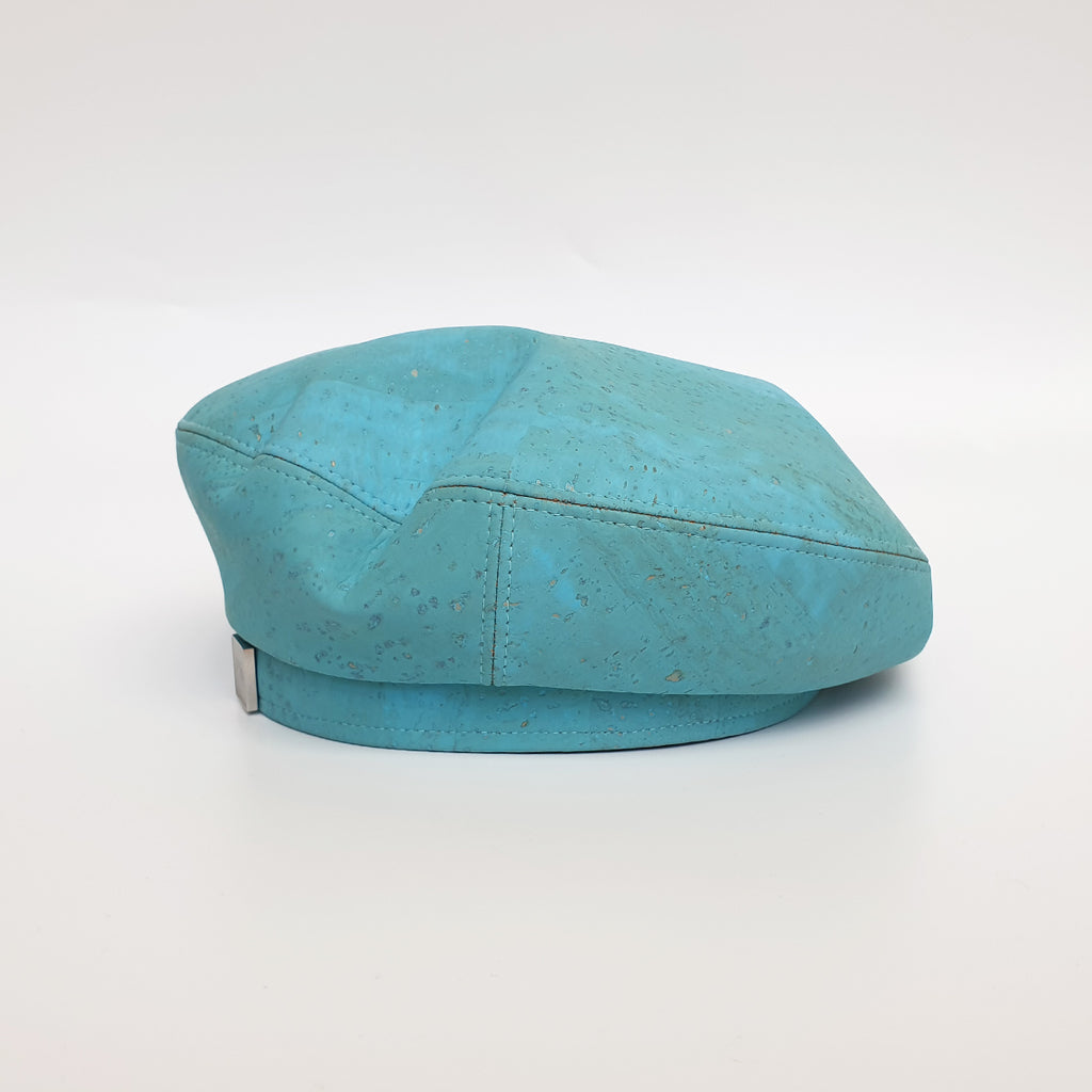 Fabrikk Cork Beret | Bahama Blue | Vegan leather