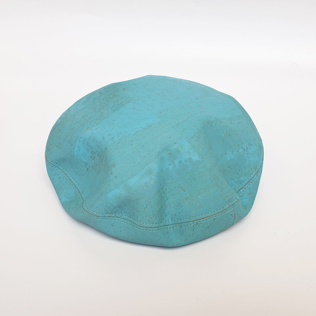 Fabrikk Cork Beret | Bahama Blue | Vegan leather