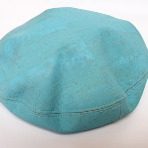 Fabrikk Cork Beret | Bahama Blue | Vegan leather