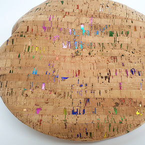 Fabrikk Cork Beret | Multicoloured Metallic Fleck | Vegan leather