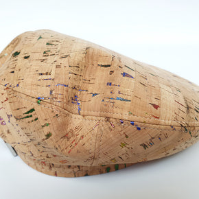Fabrikk Cork Beret | Multicoloured Metallic Fleck | Vegan leather