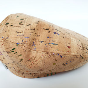 Fabrikk Cork Beret | Multicoloured Metallic Fleck | Vegan leather