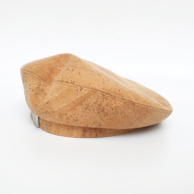 Fabrikk Cork Beret | Natural Bark | Vegan Leather