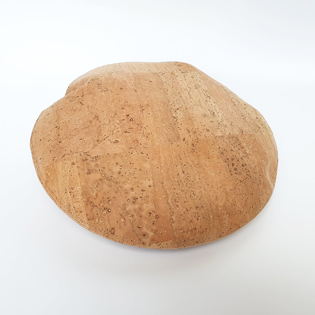 Fabrikk Cork Beret | Natural Bark | Vegan Leather