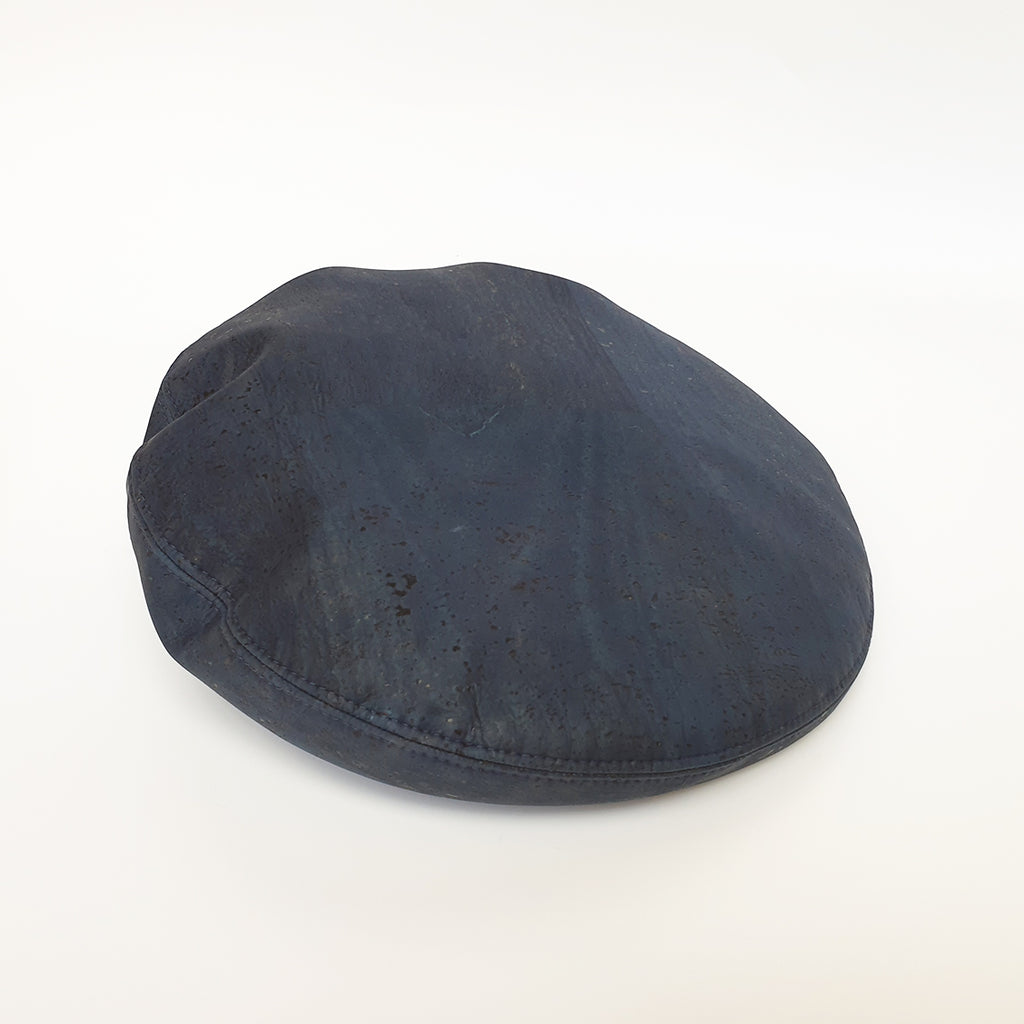 Fabrikk Cork Beret | Navy Blue | Vegan leather