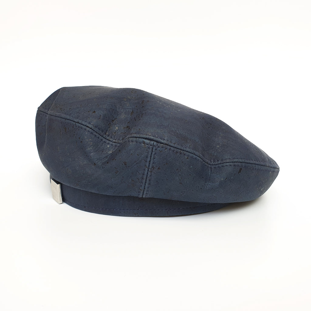 Fabrikk Cork Beret | Navy Blue | Vegan leather