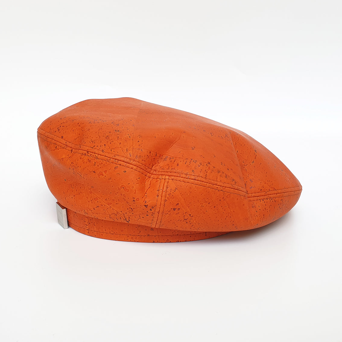 Fabrikk Cork Beret Orange Vegan Leather