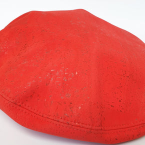 Fabrikk Cork Beret | Red | Vegan Leather