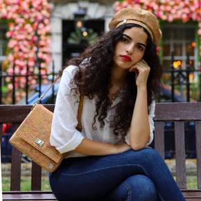 Fabrikk Cork Beret | Multicoloured Fleck | Vegan Leather